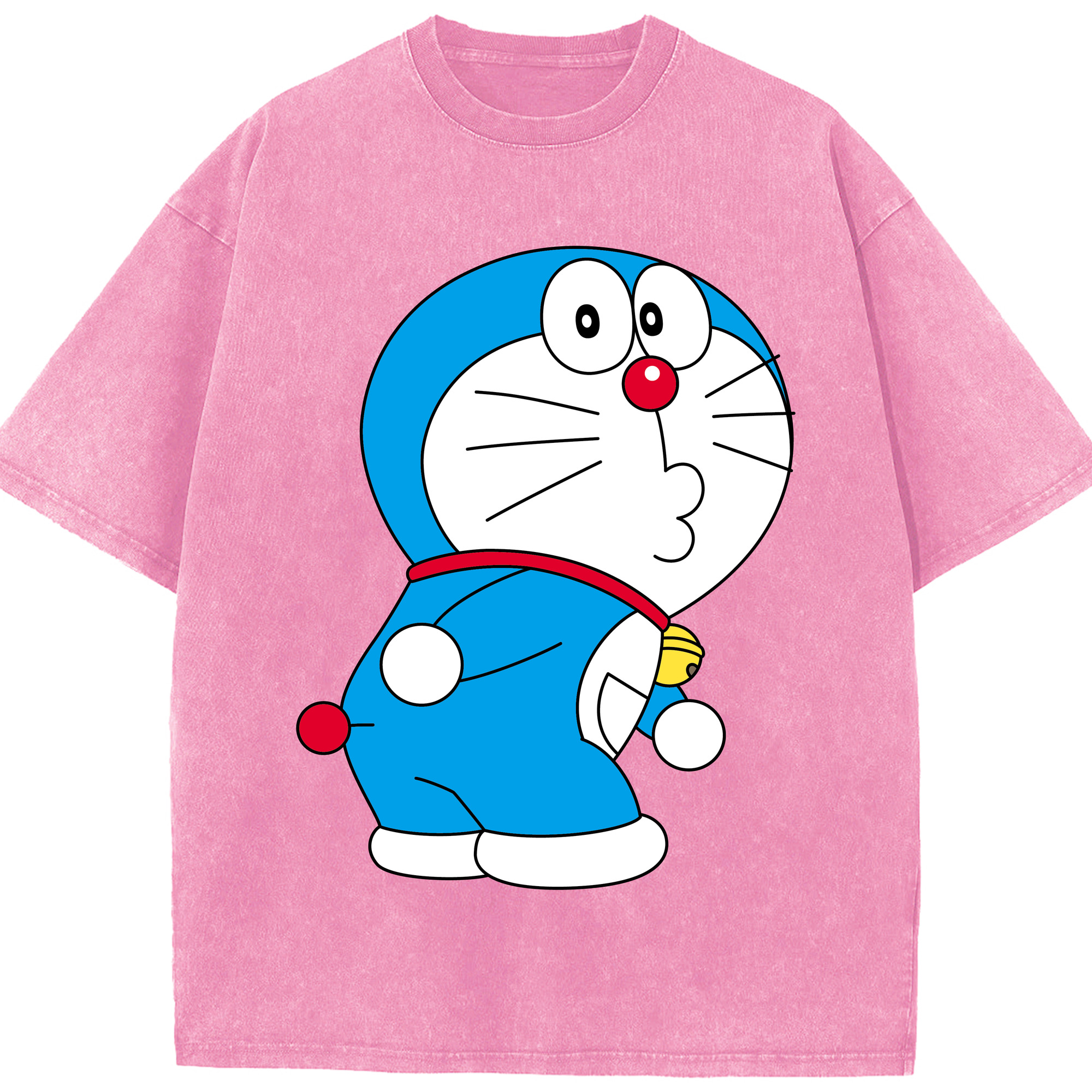 （画像用） ドラえもん Doraemon 綿100% ヴィンテージ風 半袖Tシャツ（フロントプリント）